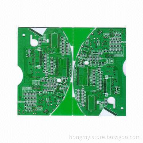 Double Sided PCB with HASL, 1 to 16-layered, 10 to 300V Test Voltages and 0.25mm Outline